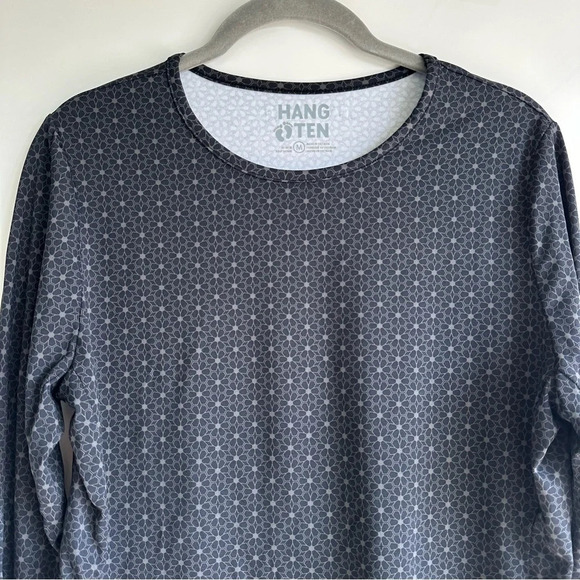 Hang Ten Women’s Long Sleeve Sun Tee UPF 50+ Black Size Medium - Picture 4 of 6